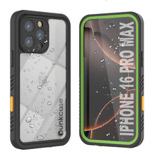 Cargar imagen en el visor de la galería, Productos Funda impermeable para iPhone 16 Pro Max, Punkcase [Extreme Series] Armor Cover con protector de pantalla incorporado [Verde claro]

