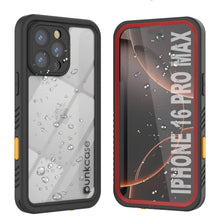 Cargar imagen en el visor de la galería, Funda impermeable para iPhone 16 Pro Max, Punkcase [Extreme Series] Armor Cover con protector de pantalla incorporado [Rojo]
