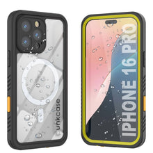 Cargar imagen en el visor de la galería, Funda impermeable para iPhone 16 Pro, Punkcase [Extreme Mag Series] Armor Cover con protector de pantalla incorporado [amarillo]
