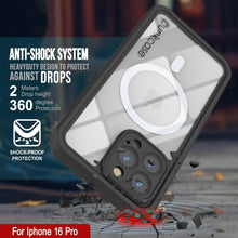 Cargar imagen en el visor de la galería, Funda impermeable para iPhone 16 Pro, Punkcase [Extreme Mag Series] Armor Cover con protector de pantalla incorporado [gris]
