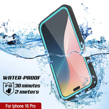 Cargar imagen en el visor de la galería, Funda impermeable para iPhone 16 Pro, Punkcase [Extreme Mag Series] Armor Cover con protector de pantalla incorporado [verde azulado]
