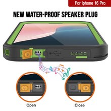 Cargar imagen en el visor de la galería, Funda impermeable para iPhone 16 Pro, Punkcase [Extreme Mag Series] Armor Cover con protector de pantalla incorporado [Verde]
