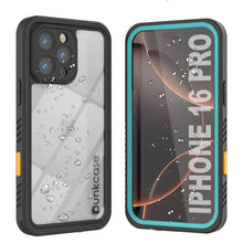 Cargar imagen en el visor de la galería, Funda impermeable para iPhone 16 Pro, Punkcase [Extreme Series] Armor Cover con protector de pantalla incorporado [verde azulado]
