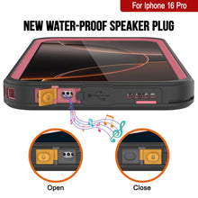 Cargar imagen en el visor de la galería, Funda impermeable para iPhone 16 Pro, Punkcase [Extreme Series] Armor Cover con protector de pantalla incorporado [rosa]
