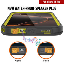 Cargar imagen en el visor de la galería, Funda impermeable para iPhone 16 Pro, Punkcase [Extreme Series] Armor Cover con protector de pantalla incorporado [amarillo]

