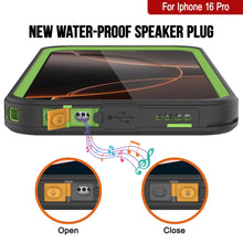 Cargar imagen en el visor de la galería, Funda impermeable para iPhone 16 Pro, Punkcase [Extreme Series] Armor Cover con protector de pantalla incorporado [Verde claro]
