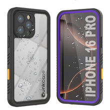 Cargar imagen en el visor de la galería, Funda impermeable para iPhone 16 Pro, Punkcase [Extreme Series] Armor Cover con protector de pantalla incorporado [púrpura]
