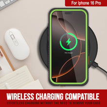Cargar imagen en el visor de la galería, Funda impermeable para iPhone 16 Pro, Punkcase [Extreme Series] Armor Cover con protector de pantalla incorporado [Verde claro]
