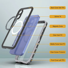 Cargar imagen en el visor de la galería, Funda impermeable para iPhone 16, Punkcase SpikeStar White Series | Funda fina de 2 m sumergible IP68
