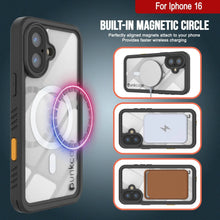 Cargar imagen en el visor de la galería, Funda impermeable para iPhone 16, Punkcase [Extreme Mag Series] Armor Cover con protector de pantalla incorporado [Rojo]
