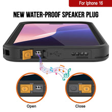 Cargar imagen en el visor de la galería, Funda impermeable para iPhone 16, Punkcase [Extreme Mag Series] Armor Cover con protector de pantalla incorporado [Negro]

