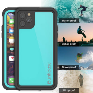 iPhone 11 Pro Waterproof IP68 Case, Punkcase [Teal] [StudStar Series] [Slim Fit] (Color in image: purple)