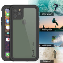 Load image into Gallery viewer, iPhone 11 Pro Max Waterproof IP68 Case, Punkcase [Clear] [StudStar Series] [Slim Fit] [Dirtproof] (Color in image: light blue)
