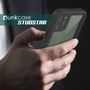 iPhone 11 Pro Max Waterproof IP68 Case, Punkcase [Clear] [StudStar Series] [Slim Fit] [Dirtproof] (Color in image: light green)