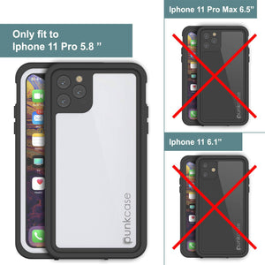 iPhone 11 Pro Max Waterproof IP68 Case, Punkcase [White] [StudStar Series] [Slim Fit] [Dirtproof] (Color in image: teal)
