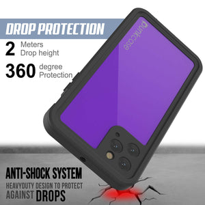 iPhone 11 Pro Max Waterproof IP68 Case, Punkcase [Purple] [StudStar Series] [Slim Fit] [Dirtproof] (Color in image: teal)
