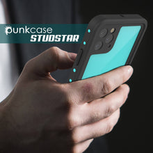 Cargar imagen en el visor de la galería, iPhone 11 Pro Waterproof IP68 Case, Punkcase [Teal] [StudStar Series] [Slim Fit] (Color in image: light blue)
