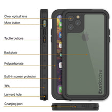 Load image into Gallery viewer, iPhone 11 Pro Max Waterproof IP68 Case, Punkcase [Clear] [StudStar Series] [Slim Fit] [Dirtproof] (Color in image: red)

