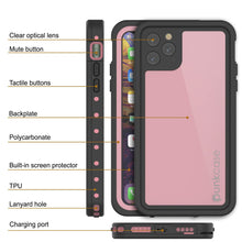Load image into Gallery viewer, iPhone 11 Pro Max Waterproof IP68 Case, Punkcase [Pink] [StudStar Series] [Slim Fit] [Dirtproof] (Color in image: light green)
