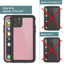 Cargar imagen en el visor de la galería, iPhone 11 Pro Waterproof IP68 Case, Punkcase [Pink] [StudStar Series] [Slim Fit] [Dirtproof] (Color in image: red)
