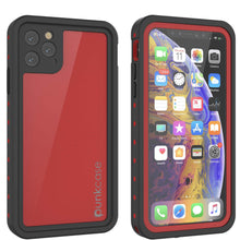Load image into Gallery viewer, iPhone 11 Pro Max Waterproof IP68 Case, Punkcase [Red] [StudStar Series] [Slim Fit] (Color in image: red)
