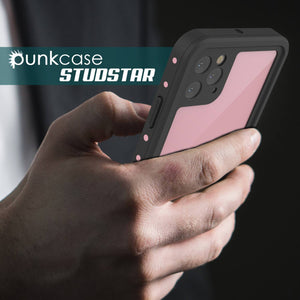 iPhone 11 Pro Max Waterproof IP68 Case, Punkcase [Pink] [StudStar Series] [Slim Fit] [Dirtproof] (Color in image: light blue)