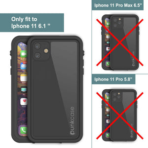 iPhone 11 Waterproof IP68 Case, Punkcase [Black] [StudStar Series] [Slim Fit] (Color in image: teal)