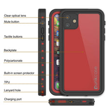 Cargar imagen en el visor de la galería, iPhone 11 Waterproof IP68 Case, Punkcase [Red] [StudStar Series] [Slim Fit] (Color in image: pink)
