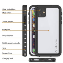 Cargar imagen en el visor de la galería, iPhone 11 Waterproof IP68 Case, Punkcase [White] [StudStar Series] [Slim Fit] [Dirtproof] (Color in image: light green)
