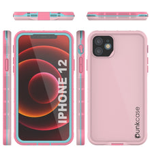 Cargar imagen en el visor de la galería, Punkcase iPhone 13 Waterproof Case [Aqua Series] Armor Cover [Pink] (Color in image: Teal)

