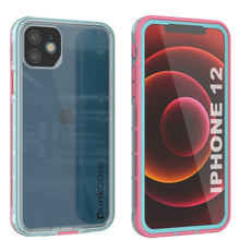 Cargar imagen en el visor de la galería, Punkcase iPhone 13 Waterproof Case [Aqua Series] Armor Cover [Clear Pink] [Clear Back] (Color in image: Clear Pink)
