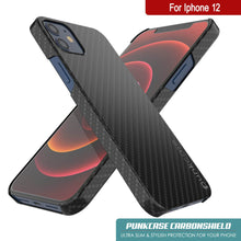 Cargar imagen en el visor de la galería, iPhone 12 Mini Case, Punkcase CarbonShield, Heavy Duty &amp; Ultra Thin 2 Piece Dual Layer [shockproof] 
