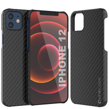 Cargar imagen en el visor de la galería, iPhone 12 Mini Case, Punkcase CarbonShield, Heavy Duty &amp; Ultra Thin 2 Piece Dual Layer [shockproof] 
