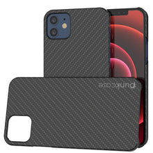 Cargar imagen en el visor de la galería, iPhone 12 Case, Punkcase CarbonShield, Heavy Duty &amp; Ultra Thin 2 Piece Dual Layer [shockproof] 
