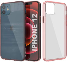 Cargar imagen en el visor de la galería, iPhone 12 Case Punkcase® LUCID 2.0 Crystal Pink Series w/ PUNK SHIELD Screen Protector | Ultra Fit (Color in image: crystal pink)

