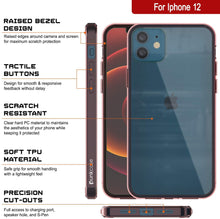Cargar imagen en el visor de la galería, iPhone 12 Case Punkcase® LUCID 2.0 Crystal Pink Series w/ PUNK SHIELD Screen Protector | Ultra Fit (Color in image: black)
