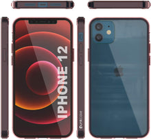 Cargar imagen en el visor de la galería, iPhone 12 Case Punkcase® LUCID 2.0 Crystal Pink Series w/ PUNK SHIELD Screen Protector | Ultra Fit (Color in image: light blue)
