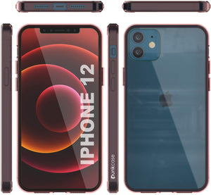 iPhone 12 Case Punkcase® LUCID 2.0 Crystal Pink Series w/ PUNK SHIELD Screen Protector | Ultra Fit (Color in image: light blue)