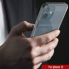 Cargar imagen en el visor de la galería, iPhone 12 Case Punkcase® LUCID 2.0 Clear Series Series w/ PUNK SHIELD Screen Protector | Ultra Fit (Color in image: light blue)
