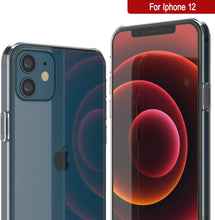 Cargar imagen en el visor de la galería, iPhone 12 Case Punkcase® LUCID 2.0 Clear Series Series w/ PUNK SHIELD Screen Protector | Ultra Fit (Color in image: clear)
