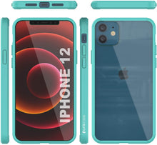 Cargar imagen en el visor de la galería, iPhone 12 Case Punkcase® LUCID 2.0 Teal Series w/ PUNK SHIELD Screen Protector | Ultra Fit (Color in image: light blue)
