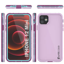 Cargar imagen en el visor de la galería, Punkcase iPhone 13 Mini Waterproof Case [Aqua Series] Armor Cover [Blue] (Color in image: Teal)
