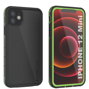 Punkcase iPhone 13 Mini Waterproof Case [Aqua Series] Armor Cover [Black] (Color in image: Black)