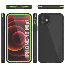 Cargar imagen en el visor de la galería, Punkcase iPhone 13 Mini Waterproof Case [Aqua Series] Armor Cover [Black] (Color in image: Teal)
