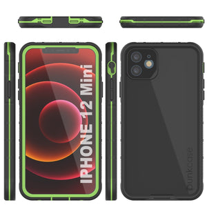 Punkcase iPhone 13 Mini Waterproof Case [Aqua Series] Armor Cover [Black] (Color in image: Teal)