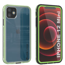 Cargar imagen en el visor de la galería, Punkcase iPhone 13 Mini Waterproof Case [Aqua Series] Armor Cover [Clear Black] [Clear Back] (Color in image: Clear Black)
