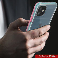 Cargar imagen en el visor de la galería, Punkcase iPhone 13 Mini Waterproof Case [Aqua Series] Armor Cover [Clear Pink] [Clear Back] 
