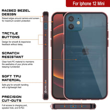 Cargar imagen en el visor de la galería, iPhone 12 Mini Case Punkcase® LUCID 2.0 Crystal Pink Series w/ PUNK SHIELD Screen Protector | Ultra Fit (Color in image: black)
