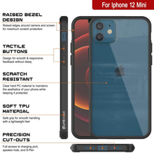 Cargar imagen en el visor de la galería, iPhone 12 Mini Case Punkcase® LUCID 2.0 Black Series w/ PUNK SHIELD Screen Protector | Ultra Fit (Color in image: white)
