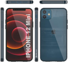 Cargar imagen en el visor de la galería, iPhone 12 Mini Case Punkcase® LUCID 2.0 Clear Series Series w/ PUNK SHIELD Screen Protector | Ultra Fit (Color in image: teal)
